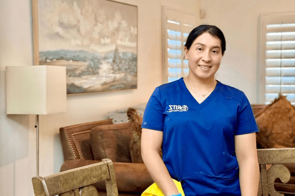 Gritz Cleaning Services professional cleaner in Austin, TX providing high-quality home cleaning services.
