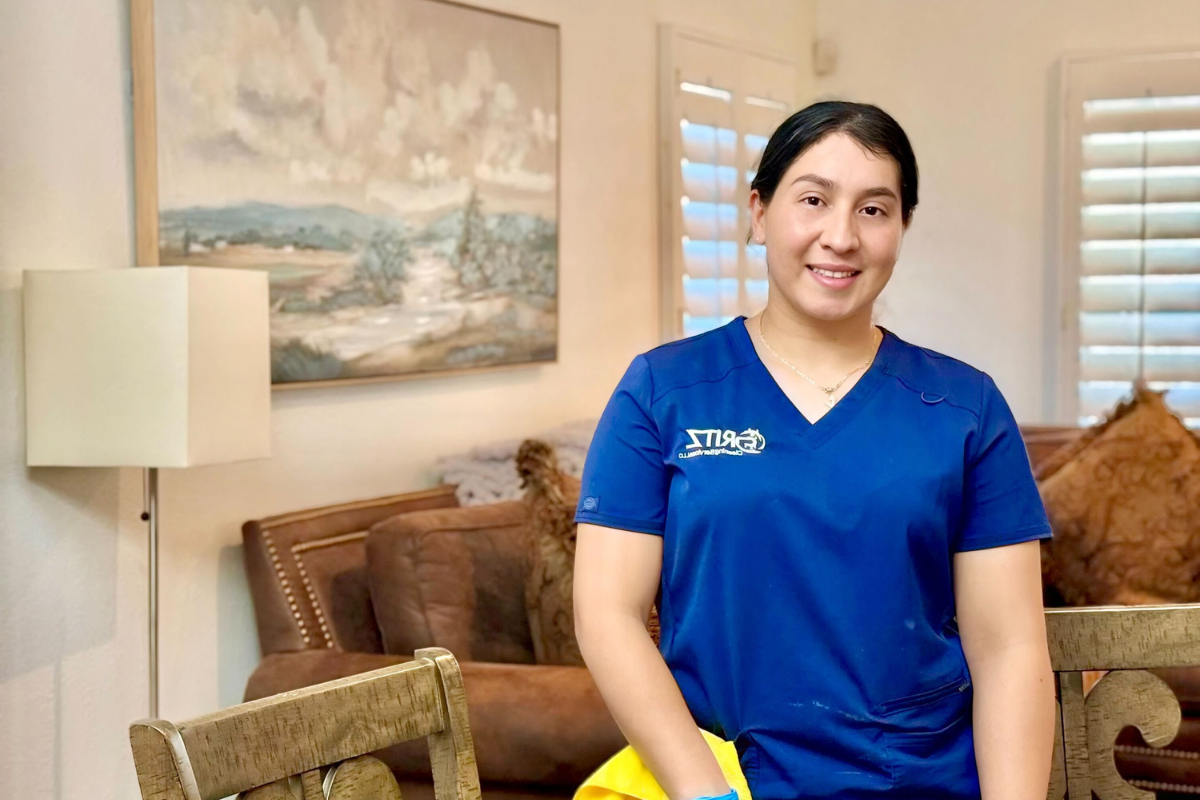 Gritz Cleaning Services professional cleaner in Austin, TX providing high-quality home cleaning services.
